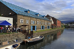 Canal tour boat, Otaru City, Hokkaido Prefecture, Japan, Asia