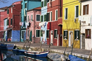 Burano Prints: Canalside houses Burano Island