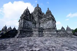 Prambanan Prints: Candi Sewu, part of Prambanan, 9th-century Hindu temple compound, UNESCO, Java, Indonesia