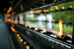Kandy Prints: Candles, Kandy, Sri Lanka, Asia