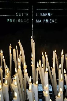 Images Dated 12th September 2008: Candles, Lourdes, Hautes Pyrenees, France, Europe