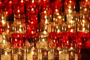 Images Dated 1st June 2009: Candles, Notre-Dame de Chartres cathedral, Chartres, Eure-et-Loir, France, Europe