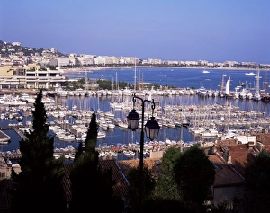 Alpes Maritimes Prints: Cannes and the Festival Theatre, Cannes, Alpes-Maritimes, Cote d Azur