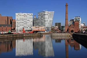 Chimney Prints: Canning Dock, Liverpool, Merseyside, England, United Kingdom, Europe