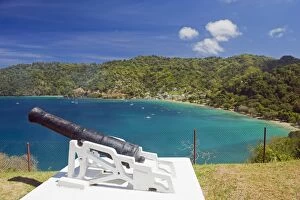 Images Dated 24th February 2010: A cannon at Fort Campbelton, Man of War Bay, Charlotteville, Tobago, Trinidad and Tobago