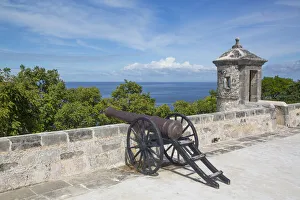 Campeche Prints: Cannon, Fort San Jose, Campeche, State of Campeche, Mexico, North America
