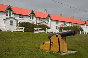 Cannon on Victory Green in Port Stanley, Falkland Islands (Islas Malvinas), South America
