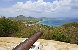 Battle Prints: Cannons on Carriacou, Grenada, Windward Islands, West Indies, Caribbean, Central America