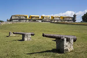 State Of Campeche Prints: Cannons, Fort San Jose el Alto