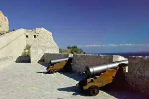 Ibiza Prints: Cannons on Ibiza old centre (Alta Vila) (Dalt Vila) (Upper Town)