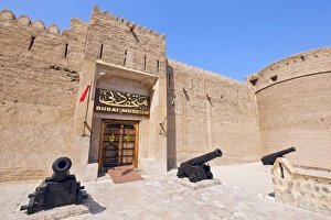 Cannons outside Dubai Museum, Al Fahidi Fort, Bur Dubai, United Arab Emirates