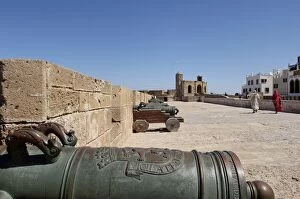 Cannons, Skala of the Kasbah, a mighty crenellated bastion, 300 metres in length