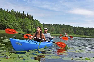 Hobby Prints: Canoe trip on Baluosykstis lake around Ginuciai