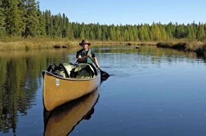 Canoeing on the Louse River, Boundary Waters Canoe Area Wilderness, Superior National Forest