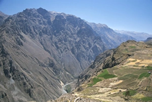 Colca Canyon Prints: Canyon below Chivay