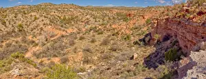 Cottonwood Prints: A canyon in Dead Horse Ranch State Park along the historic Lime Kiln Trail, Cottonwood