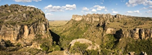 Ihorombe Region Prints: Canyon in Isalo National Park at sunset, Ihorombe Region, Southwest Madagascar, Africa