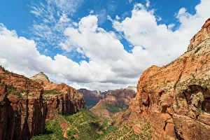 Canyon Prints: Canyon overlook, Zion National Park, Utah, United States of America, North America