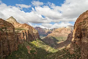 Canyon overlook in Zion National Park, Utah, United States of America, North America