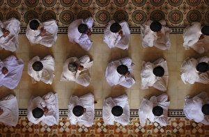 Concentration Prints: Cao Dai ceremony inside Tay Ninh Holy See