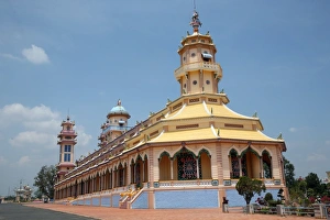 Tay Ninh Prints: Cao Dai Holy See Temple, Tay Ninh, Vietnam, Indochina, Southeast Asia, Asia