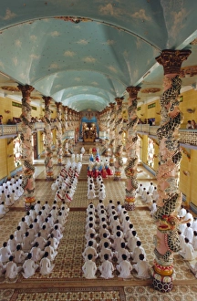 Tay Ninh Prints: Cao Dai Mid-day Mass