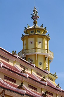 Cao Dai Prints: Cao Dai Prayer Hall