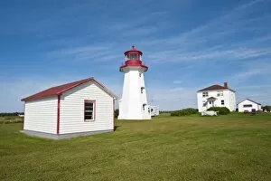 Images Dated 16th August 2009: Cap D Espoir Lighthouse, Quebec, Canada, North America