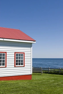 Single Storey Prints: Cap Des Rosiers, Gaspe peninsula, province of Quebec, Canada, North America