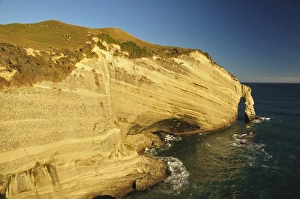 Rock Cliff Prints: Cape Farewell, Tasman, South Island, New Zealand, Pacific
