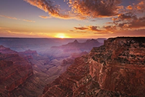 North Rim Prints: Cape Royal Viewpoint at sunset