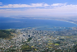 Cape Province Prints: Cape Town viewed from Table Mountain