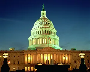 Domes Prints: The Capitol building in Washington DC, United States of America, North America