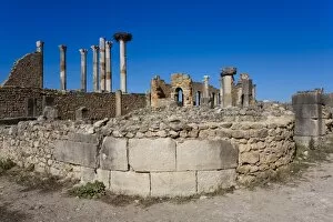 Images Dated 11th November 2009: The Capitol, Roman ruins, Volubilis, UNESCO World Heritage Site, Morocco