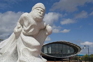 South Glamorgan Prints: Captain Scott memorial statue