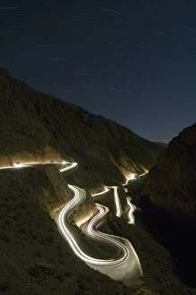 Moroccan Gallery: car light trails at night
