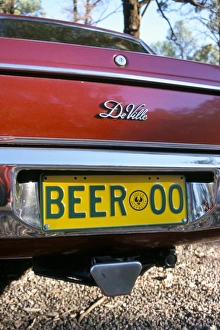 Car registration plate BEER, South Australia, Australia, Pacific Car registration plate BEER, South Australia, Australia, Pacific