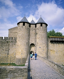 Mediaeval Prints: Carcassonne, Languedoc-Roussilon, France