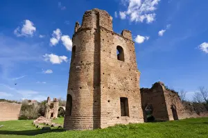 Carceres towers, the circus, Imperial residence of Massenzio, Appian Way, UNESCO World