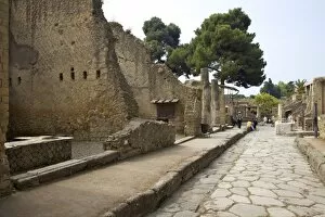 Images Dated 27th April 2010: Cardo V, Herculaneum, UNESCO World Heritage Site, Campania, Italy, Europe