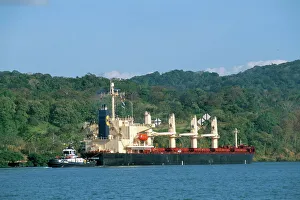 Channel Prints: Cargo ship in Culebra Cut