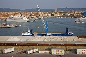 Unloading Prints: Cargo ship unloading