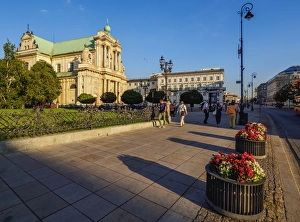 Warsaw Prints: Carmelite Church, Krakowskie Przedmiescie Street, Warsaw, Masovian Voivodeship, Poland