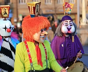 Foreground Focus Gallery: Carnival of Basel (Basler Fasnacht), Basel, Canton of Basel City, Switzerland, Europe