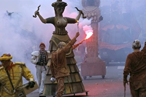 Carnival parade, Battle of the Flowers, Promenade des Anglais, Nice, Alpes-Maritimes