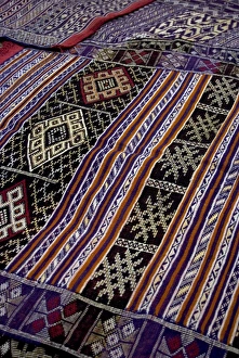 Images Dated 8th November 2007: Carpet shop, Fes, Morocco, North Africa, Africa