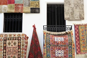 Traditionally Turkish Prints: Carpet store in Bodrum, Turkey, Anatolia, Asia Minor, Eurasia