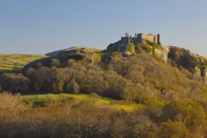 Stereotypically British Prints: Carreg Cennen Castle, Brecon Beacons National Park, Wales, United Kingdom, Europe