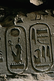 Writing Prints: Cartouche of the pharaoh Seti I, Egypt, North Africa, Africa