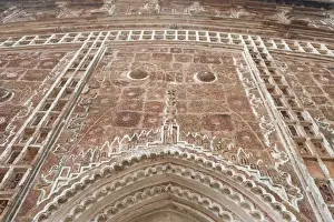 Terra Cotta Prints: Carved terracotta work above arched doorway in the Lalji Mandir